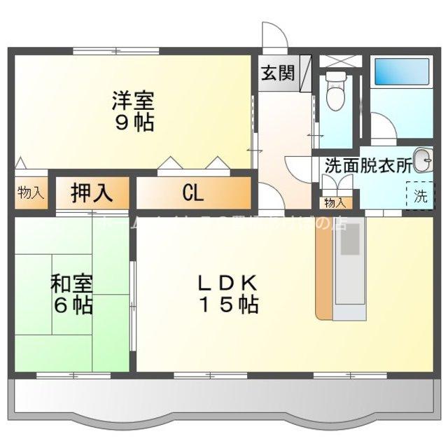 ロイヤルハイツ壱番館(2LDK/1階)の間取り写真