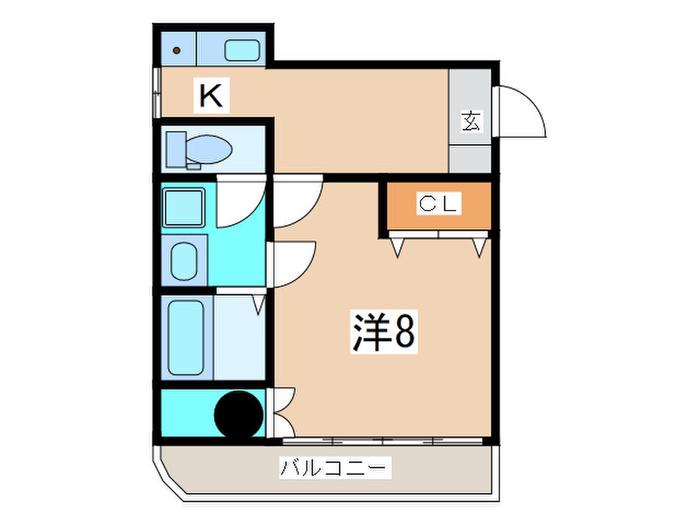 PARM GARDEN(1K/4階)の間取り写真