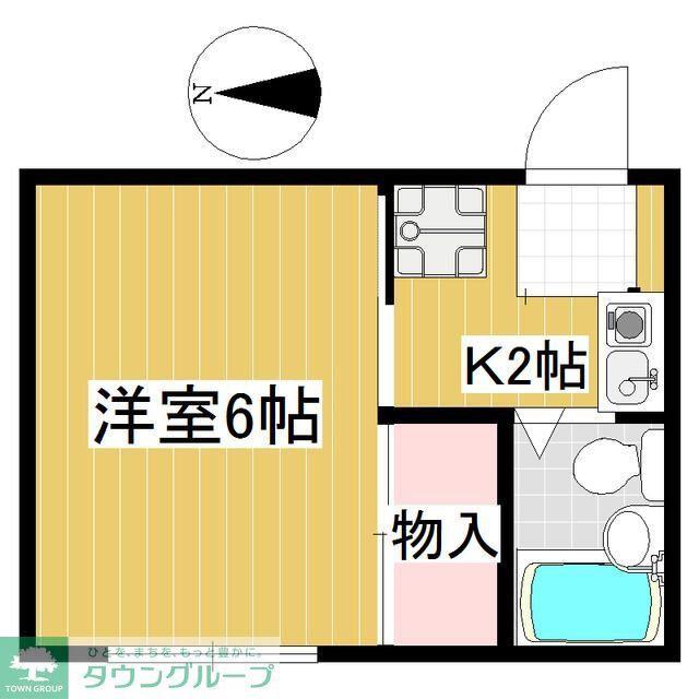マイハウスII(1K/1階)の間取り写真
