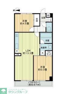 桂ハイツ成増(2LDK/4階)の間取り写真