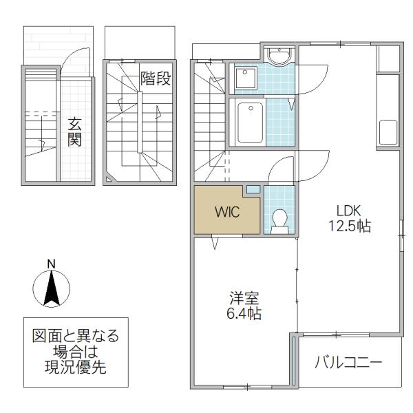 サンムーン ゴールドスター 1(1LDK/3階)の間取り写真
