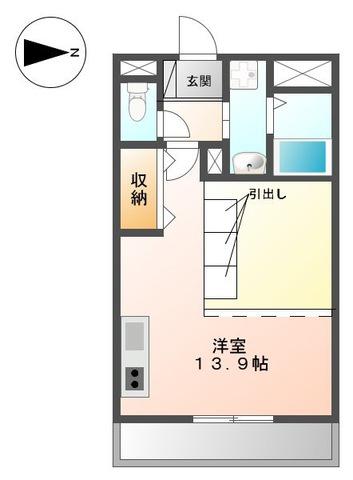 サンフォレスト成和(ワンルーム/3階)の間取り写真