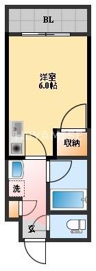 オランダ坂下ビル(ワンルーム/5階)の間取り写真