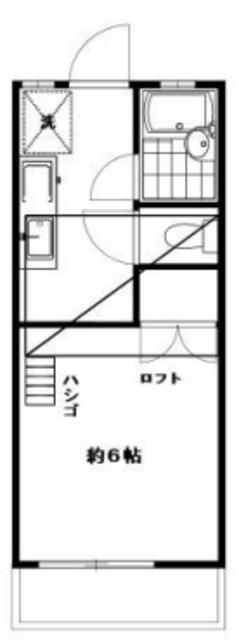 サンハイツ烏山(1K/1階)の間取り写真