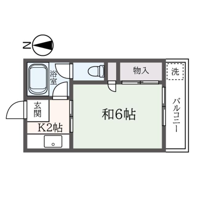 ニューオーツカマンション(1K/3階)の間取り写真