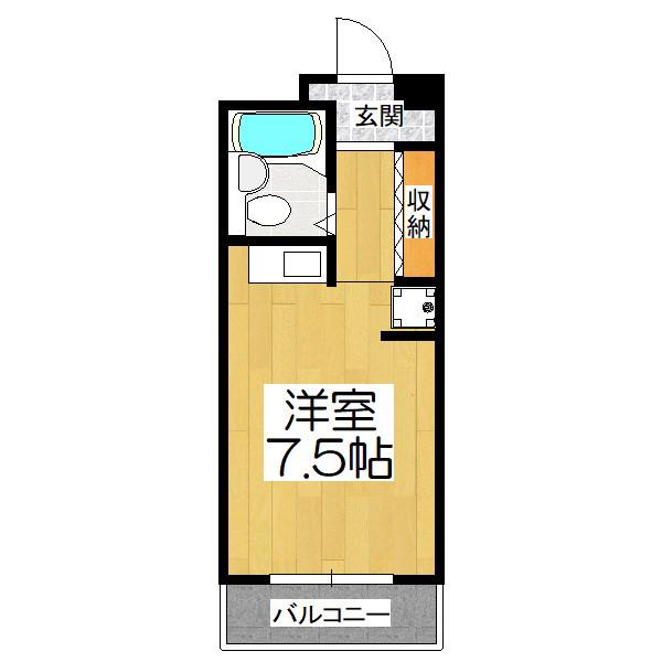 アネックス・ジロ(ワンルーム/3階)の間取り写真