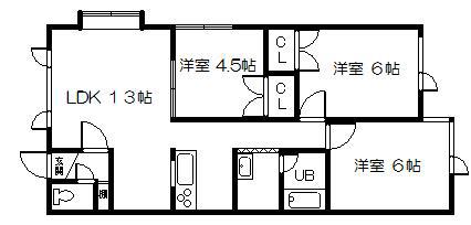 AVENUE6.5(3LDK/2階)の間取り写真