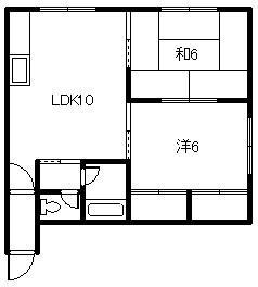 2.3ホームサトー(2LDK/1階)の間取り写真