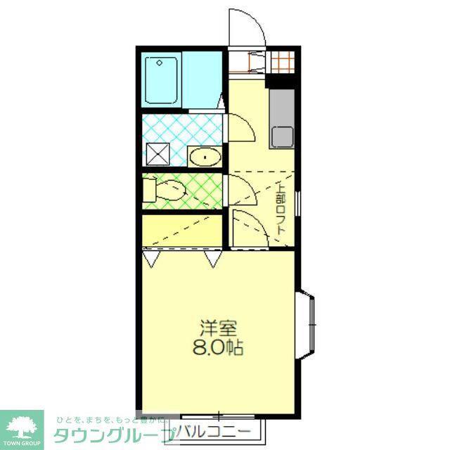 ステーション壱番館(1K/1階)の間取り写真