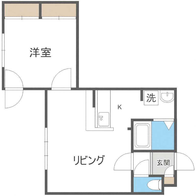 TOROIS FRERES(1LDK/2階)の間取り写真