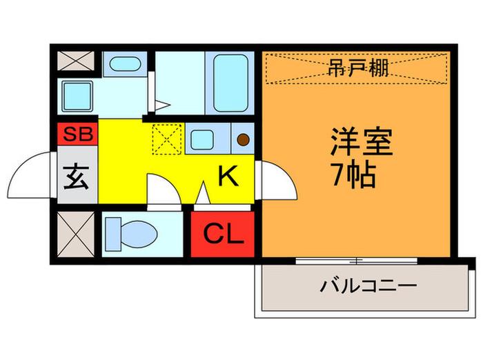 MPLAZA門真駅前(1K/4階)の間取り写真