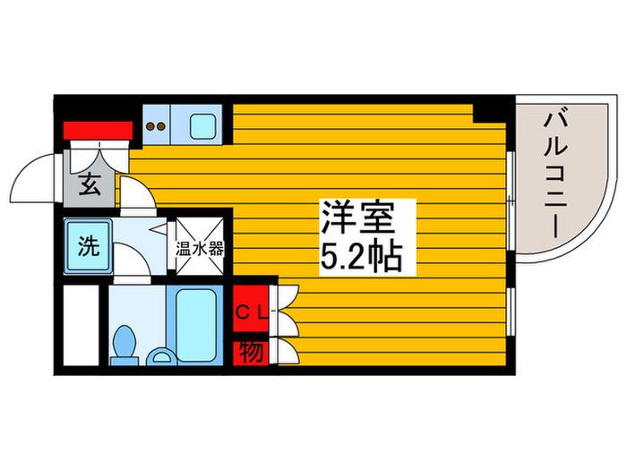 つくば5号館(ワンルーム/4階)の間取り写真