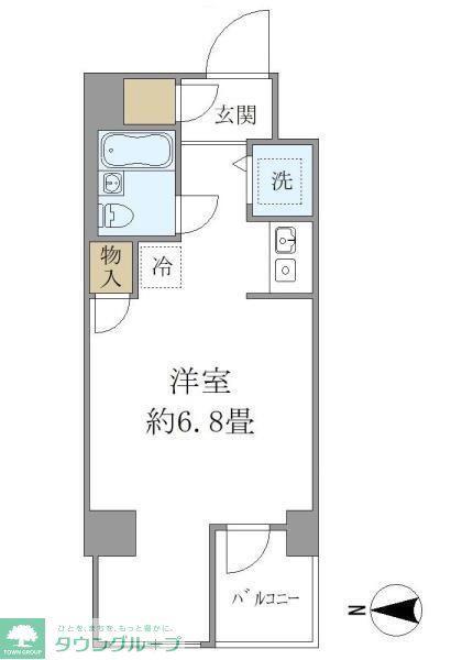 ウィンベル錦糸町第3(ワンルーム/3階)の間取り写真