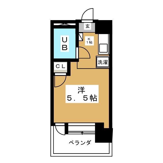 ホワイトハイツ(ワンルーム/3階)の間取り写真
