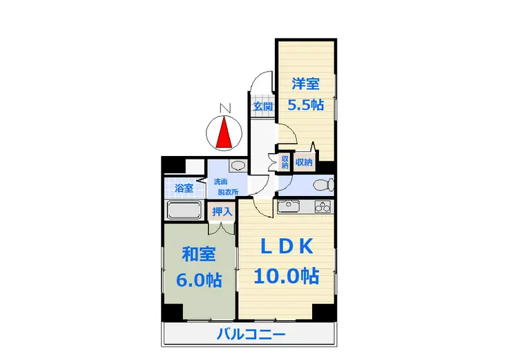 エクセル荒木 5階階 間取り