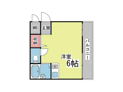 シティライフ稗原(ワンルーム/4階)の間取り写真