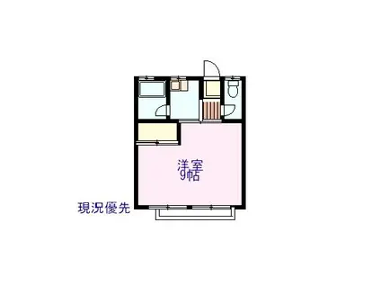 まほろば荘(1K/1階)の間取り写真