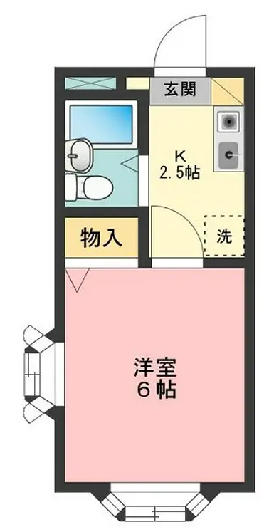 伏見昭栄ハイツ 1階階 間取り