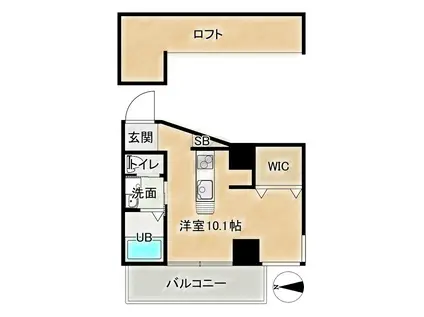YSコンフォート三宮(ワンルーム/7階)の間取り写真