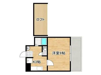 グランビュー武(1K/6階)の間取り写真