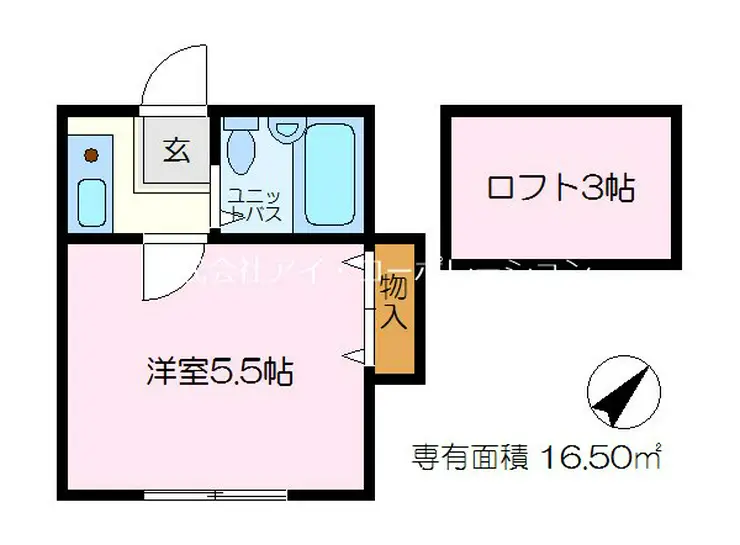 レオパレス金沢文庫第3 2階階 間取り