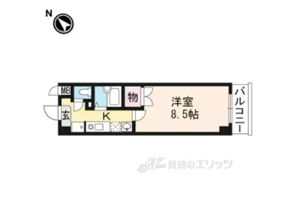 アートプラザ野路(1K/3階)の間取り写真