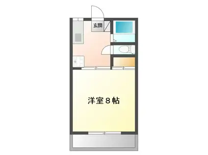 フレグランス佐々木C(1K/2階)の間取り写真