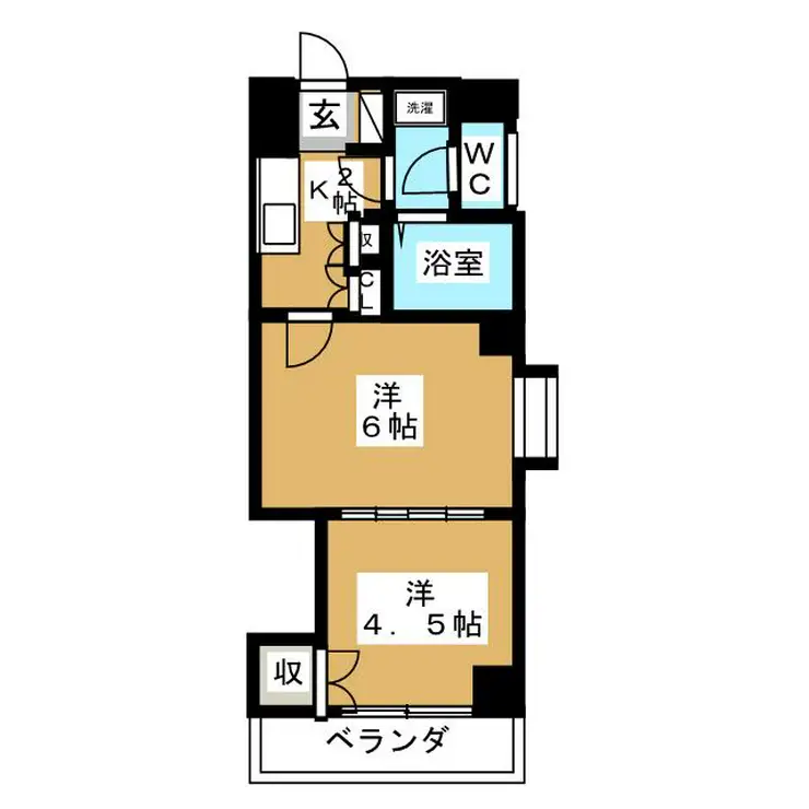 ハルコートセブン 2階階 間取り