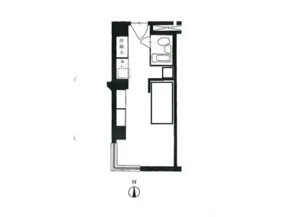 カサウィスタリア(ワンルーム/7階)の間取り写真