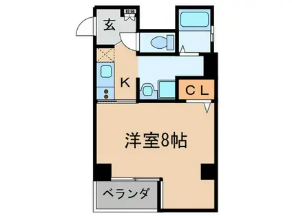 サン東山公園イースト(1K/10階)の間取り写真