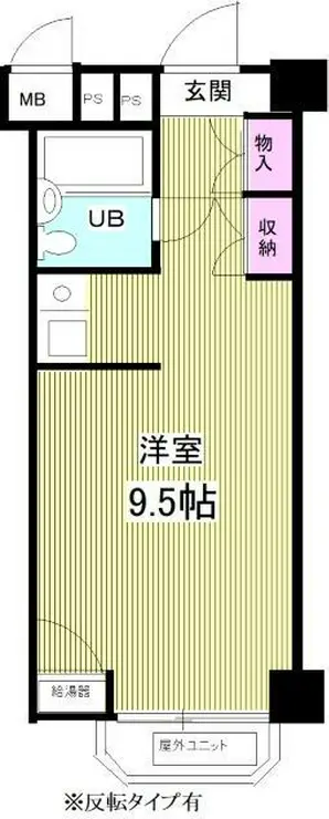 カルム赤坂 1階階 間取り