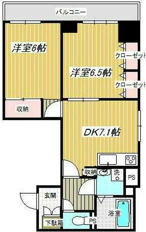 グランウフ保坂 4階階 間取り