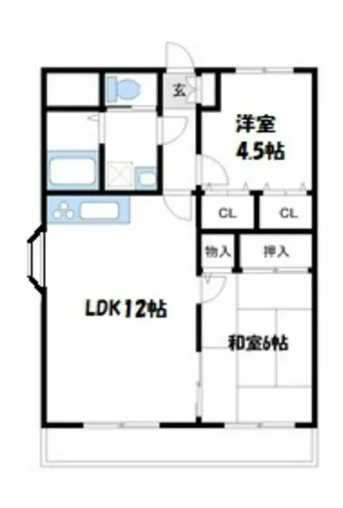 アルシヨン悠々 4階階 間取り