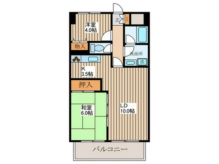ライオンズマンションひばりヶ丘 6階階 間取り