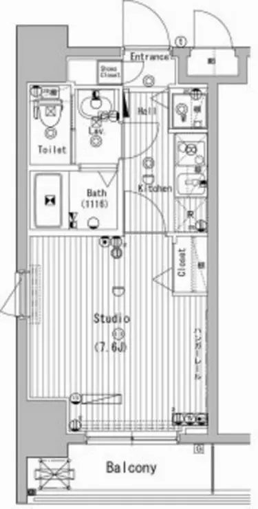 グランド・ガーラ横濱万世町 4階階 間取り