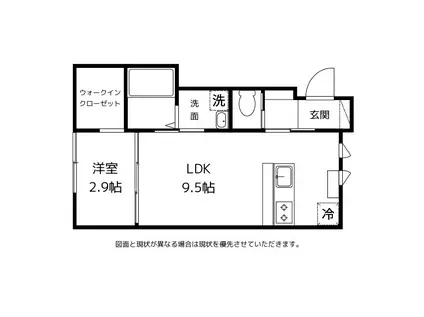 STORY 841(1LDK/1階)の間取り写真