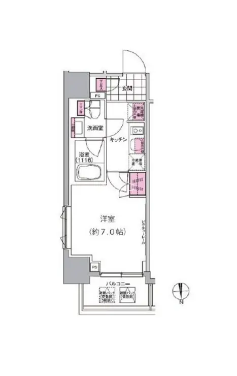 プレジリア東日本橋 13階階 間取り