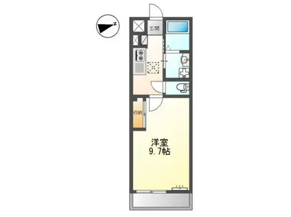 シーサイドレジデンスNK(1K/1階)の間取り写真