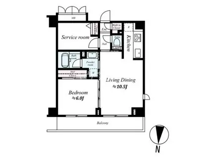 ARTESSIMO GLEIS(1SLDK/5階)の間取り写真