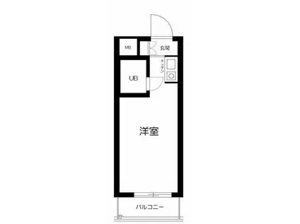 ラ・カーサ(ワンルーム/1階)の間取り写真