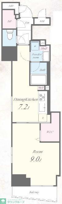 RYOGOKU STATION RESIDENCE(1DK/3階)の間取り写真