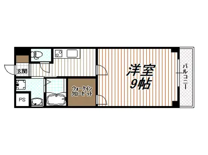 パティーナ太秦天神川(1K/5階)の間取り写真