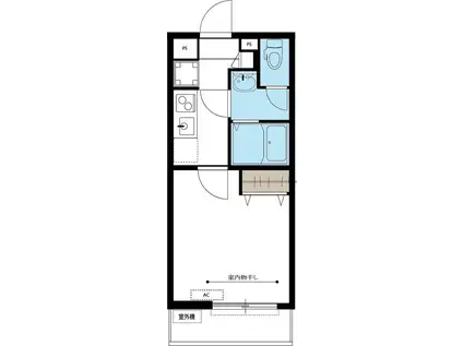 リブリLEVEL(1K/1階)の間取り写真