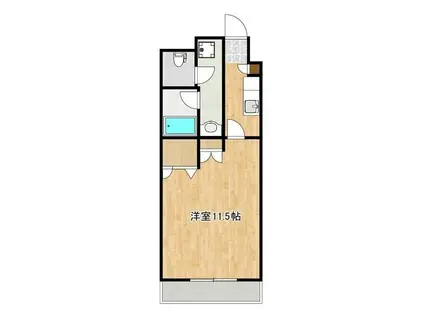 メゾンビューアルカディア(1K/4階)の間取り写真