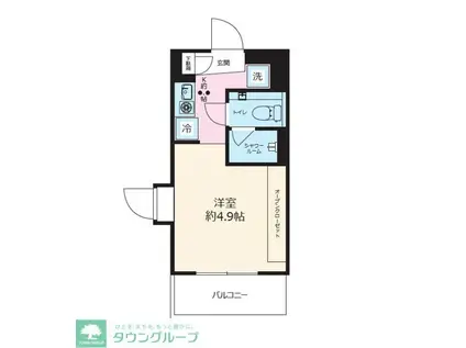 ステラコート横浜白楽(1K/7階)の間取り写真