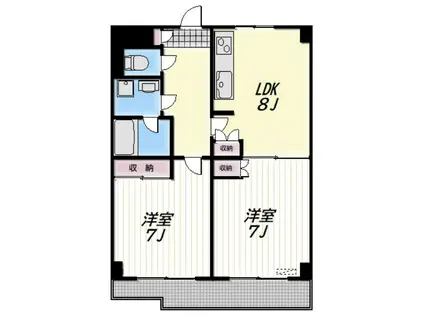 MAGNOLIA HOUSE(2LDK/2階)の間取り写真