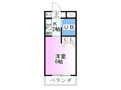 ジョイフル船橋(1K/3階)の間取り写真