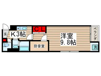 SKビル拾六番館(1K/2階)の間取り写真