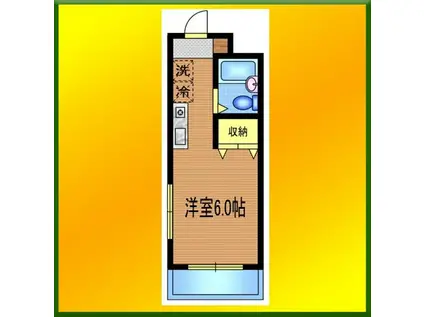 DJK花小金井マンション(ワンルーム/1階)の間取り写真