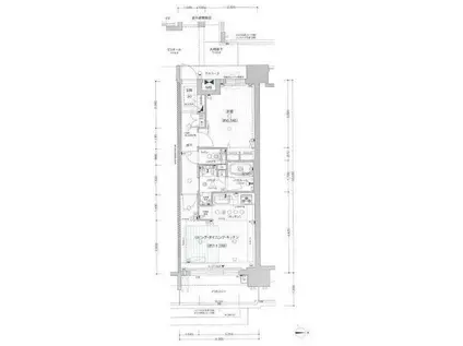 プレサンス ロジェ 名古屋駅ノース FRONT(1LDK/6階)の間取り写真